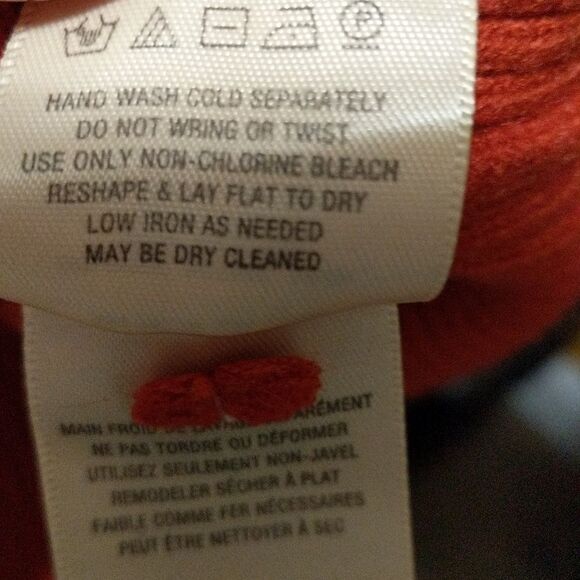 MOTH Anthropologie burnt orange balloon sleeve cabin crewneck pull over sweater - Picture 6 of 7